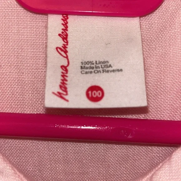 Hanna Andersson Vintage Pink Linen Dress - Picture 2 of 9